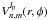 Mathematical equation: \hbox{$V_{n,m}^{l_{\rm p}}(r,\phi)$}
