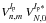 Mathematical equation: \hbox{$V_{n,m}^{l_{\rm p}} \: V_{N,0}^{l_{\rm p}*}$}