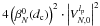 Mathematical equation: \hbox{$4\left( \beta_N^0(d_{\rm c})\right)^2 \cdot \left|V_{N,0}^{l_{\rm p}} \right|^2$}
