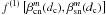 Mathematical equation: \hbox{$f^{(1)}\left[\beta_{\rm cn}^m(d_{\rm c}),\beta_{\rm sn}^m(d_{\rm c})\right]$}