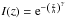 Mathematical equation: \hbox{$I(z)={\rm e}^{-{\left(\frac{z}{h} \right)} ^\gamma}$}