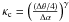 Mathematical equation: \hbox{$\kappa_{\rm c} = \left(\frac{ (\Delta \theta/4)}{\Delta \alpha} \right)^\gamma$}
