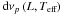 Mathematical equation: \hbox{${\rm d}{\nu _p}\left( {L,{T_{{\text{eff}}}}} \right)$}