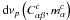Mathematical equation: \hbox{${\rm d}{\nu _p}\left( {{C^c_{\alpha \beta}},{m^c_\alpha}} \right)$}