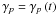 Mathematical equation: \hbox{${{\mathbf{\gamma }}_p} = {{\mathbf{\gamma }}_p}\left( t \right)$}