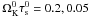 Mathematical equation: \hbox{$\Omega_{\rm K}^0\tau_{\rm s}^0=0.2,0.05$}