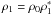 Mathematical equation: \hbox{$\rho_1=\rho_{0}\rho_{1}^{*}$}