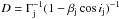 Mathematical equation: \hbox{$D=\Gamma_{\rm j}^{-1}(1-\beta_{\rm j}\cos i_{\rm j})^{-1}$}