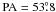 \hbox{$\rm{PA}=53\fdg8$}