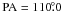 \hbox{$\rm{PA}=110\fdg0$}