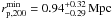 \hbox{$r_{\mathrm{p},200}^{\mathrm{min}} = 0.94_{-0.29}^{+0.32}\,\mbox{Mpc}$}