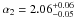 \hbox{$\alpha_2=2.06^{+0.06}_{-0.05}$}