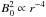 \hbox{$B^2_0\propto r^{-4}$}