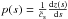 \hbox{$p(s)=\frac{1}{\tilde{c}_{\rm s}}\frac{{\rm d} z (s)}{ {\rm d} s}$}