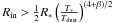 Mathematical equation: \hbox{$R_{\rm in} > \frac{1}{2} R_{*}\left(T_{*} \over T_{\rm dust}\right)^{(4+ \beta)/2}$}
