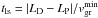 \hbox{$t_{\mathrm{ls}} = |L_\mathrm{D} - L_\mathrm{P}| / v_\mathrm{gr}^\mathrm{min}$}