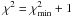 \hbox{$\chi^2 = \chi^2_\mathrm{min}+1$}