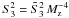 \hbox{$S_3^2 = \tilde S_3^2\,M_\mathrm{z}^{-4}$}