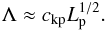 \begin{equation} \Lambda \approx \vkp \lp^{1/2}.\label{eq:lamdba3} \end{equation}