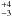 \hbox{$^{+4}_{-3}$}