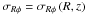 \hbox{$\sigma _{R\phi } = \sigma _{R\phi } \left( {R,z} \right)$}