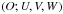 \hbox{$\left(O;U,V,W \right)$}
