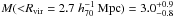\hbox{$M({<}R_{\rm vir}=2.7 \hhh)=3.0_{-0.8}^{+0.9}$}