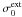 \hbox{$\sigma_0^{\rm ext}$}