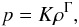 \begin{equation} p = K \rho^\Gamma, \end{equation}
