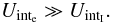 \appendix \setcounter{section}{2} \begin{equation} U_{\rm int_{\rm e}} \gg U_{\rm int_I} . \end{equation}