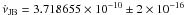 \hbox{${\dot \nu}_{\rm JB} = 3.718655\times10^{-10} \pm 2\times10^{-16}$}