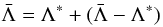 \begin{equation} \Lb = \lstar +(\Lb-\lstar) \label{alodef} \end{equation}