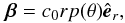 \begin{equation} \label{beta_axial} \vec{\bf \beta}=c_0rp(\theta)\hat{\vec e}_r, \end{equation}