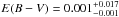 \hbox{$E(B-V) = 0.001^{+0.017}_{-0.001}$}