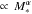 Mathematical equation: \hbox{$\,\propto\,M_{\ast}^\alpha$}