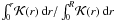 \hbox{$\int_0^r\! \K(r)\, \diff r / \int_0^R \!\K(r)\, \diff r$}