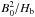 \hbox{$B_0^2/H_\mathrm{b}$}