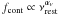 Mathematical equation: \hbox{$f_{\rm cont} \propto \nu_{{\rm rest}}^{\alpha_{\nu}}$}