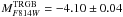 Mathematical equation: \hbox{$M_{F814W}^{\rm TRGB}=-4.10\pm0.04$}