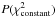 Mathematical equation: \hbox{$P(\chi_{\rm constant}^2)$}