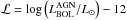 Mathematical equation: \hbox{$\mathcal{L}=\log \left( L^\mathrm{AGN}_\mathrm{BOL}/\Lsun \right) - 12$}