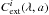 Mathematical equation: \hbox{$C_{\rm ext}^i(\lambda,a)$}