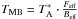 Mathematical equation: \hbox{$T_{\rm MB}=T^*_{\rm A}\cdot \frac{F_{\rm eff}}{B_{\rm eff}}$}