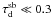Mathematical equation: \hbox{$\tau_{\rm d}^{\rm sb} \ll 0.3$}