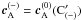 Mathematical equation: \hbox{$\vec{c}_{\rm A}^{(-)}=\vec{c}_{\rm A}^{(0)}({\rm C'_{(-)}})$}