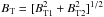 Mathematical equation: \hbox{$B_{\rm T}=\lbrack B_{{\rm T}1}^2+B_{{\rm T}2}^2\rbrack^{1/2}$}