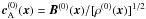 Mathematical equation: \hbox{$\vec{c}_{\rm A}^{(0)}(\vec{x})=\vec{B}^{(0)}(\vec{x})/ \lbrack \rho^{(0)} (\vec{x}) \rbrack^{1/2}$}