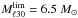 Mathematical equation: \hbox{${M_{\ell30}^{\rm lim} = 6.5~{M_\odot}}$}