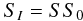 Mathematical equation: \begin{equation} \label{eninput} S_I=S S_0 \end{equation}