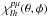 Mathematical equation: \hbox{$\chi _{lh}^{p \mu}(\theta,\phi)$}